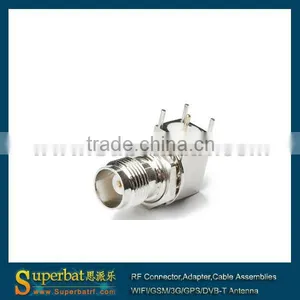 Tnc Female Connector Adapter Thru Hole Jack Bulkhead PCB Mount Connector thumbnail-1