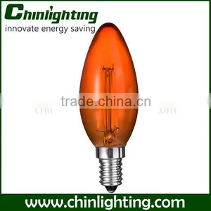 Standard Chandelier C35 2700k Led Filament Candle Light E14 C35 Led Filament Bulb 4w Candle C32 C35 C37 E14 4w C35 Led Filament thumbnail-6