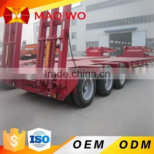 ODM Factory Solar Light Tower Leaf Spring 3 Axle Flatbed Semi Trailer in African thumbnail-4