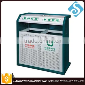 The Classification Of Residential District Sanitation Metal Outdoor Trash Can thumbnail-1