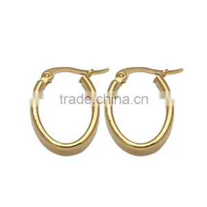 Gold Plated Surgical Steel Heart Shape Cartilage Hoop Huggie Earrings thumbnail-2