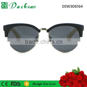 Unisex Style 1.1mm TAC Polarized Round Bamboo Sunglasses Factory thumbnail-2