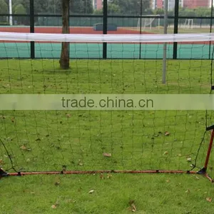 W2m*H1.45m*D100mm White Polyester Knotless Rebound Soccer Goal Net, 4 Inches Mesh With 420D Oxford Fabric Binding thumbnail-3