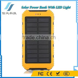Universal Dual USB 6000mAh Solar Charger With LED Torch Light thumbnail-2