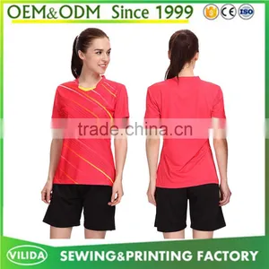 Cheap Price Sublimation Badminton Sport Wear Top Quality Dry Fit Badminton Jersey thumbnail-4
