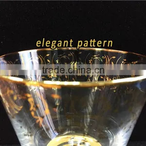 Gold-Rim Drinking Glass Iced Tea Glass Waterglass thumbnail-6