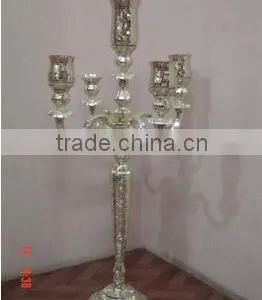 Flower Bowl Wedding Candelabra,crystal Candelabra Wedding Centerpieces,wedding Crystal Candelabra,isilver Wedding Centerpieces thumbnail-6