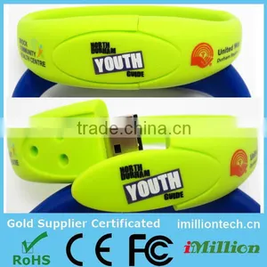 100% Full Capacity Bracelet Usb Wristband Usb Flash Memory Stick thumbnail-1