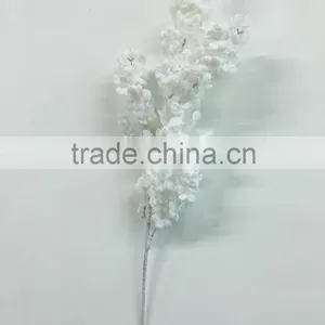Wholesale White Artificial Cherry Blossom Branch for Christmas Decor thumbnail-1