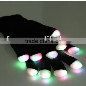 High Quality Led Flash Finger Light Glove , Flashig Led Glove ,led Lighting Party Gloves thumbnail-5