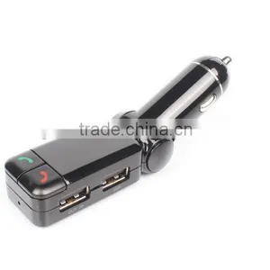 Hands Free Dual Usb Car Charger Wireless Bluetooth fm Transmitter for Car Mp3, Bluetooth Wireless fm Transmitter thumbnail-1