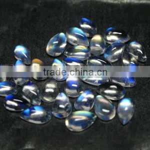 Natural Rainbow Moonstone, Rainbow Moonstone Wholesale Gemstone Cabochon Oval,Eye Clean Rainbow Moonstone, +++AAA Quality thumbnail-1