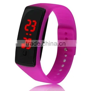 Sports Style Unisex Silicone Led Light Wristwatch Electronic Watch thumbnail-2