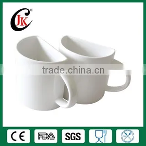 Wholesale Customized Coffee Mug Cheap White Ceramic Cup for Couple thumbnail-2