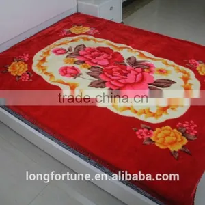 Manufactory Walmart China Home Textile Stock 100% Woven Acrylic Blanket thumbnail-3