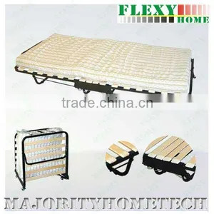 Wooden Slatted Bed With Headboard, Good Quality Single Bed, Camping Bed--FODRWB1 thumbnail-1