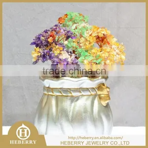 New Fashion Gemstone Chakra Healing Tree Rainbow Color thumbnail-1