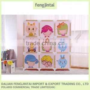 2015 Hot Sales High Quality Cartoon Plastic Wardrobes for Children thumbnail-1