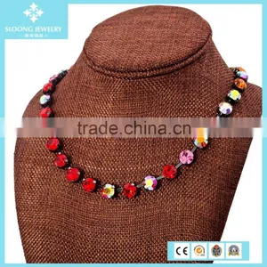 Fashion Wholesale Ruby Diamond Necklace thumbnail-3