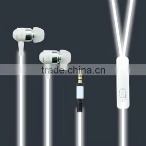 Sport Earphone 3.5mm In-ear Stereo Phone Headset Luminous Glow Earphone Headphone Handsfree With Mic thumbnail-2