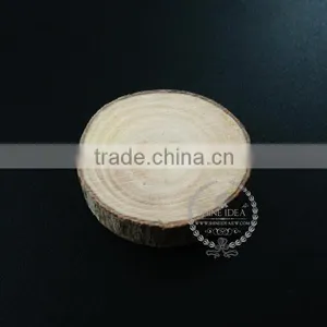 20-30mm Size 7mm Thick Natual Log Wood Piece Painting Material Pendant Setting DIY Findings Bezel Tray Supplies 1411136 thumbnail-3