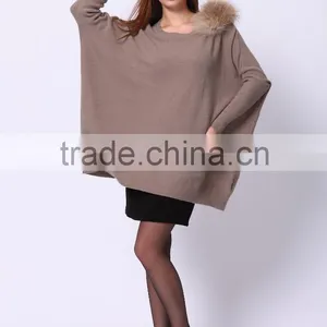2016 PRETTY STEPS Winter Collections Fashion Casual Woman Blouses Loose Batwing Sleeve Top thumbnail-2