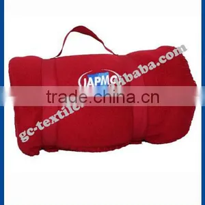 100% Polyester Polar Fleece Blanket With Logo Embroideried thumbnail-1