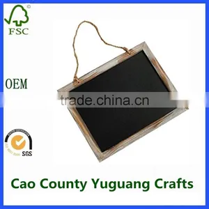 Wooden Frame Vintage Decorative Chalkboards for Message Board Signs thumbnail-1