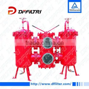 Attractive Design SDRLF Pressure Hydraulic Return Oil Duplex Basket Strainer for Metallurgical Machinery Hydraulic System thumbnail-1