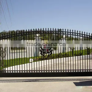 Aluminum/ Wrought Iron/galvanized Powder Coated Steel/Iron/ Useful Steel Outdoor Garden Gates thumbnail-5