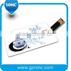Factory Price Full Capacity 1GB-64GB Usb 2.0 Credit Card Usb Flash Drive for Advertisement thumbnail-2