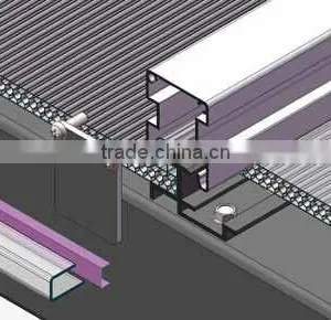 High Impact Strength Honeycomb Polycarbonate Roofing System/ U-lock Profile Sheet thumbnail-4