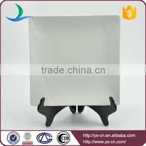 New Product Square Shape White Catering Ceramic Plate thumbnail-1