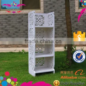 Living Room Furniture Wood Plasitc Composite Rack Book Shelf thumbnail-4