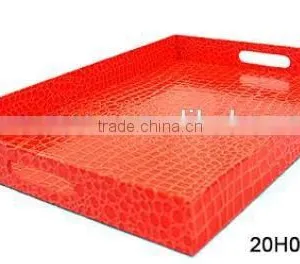 Coloful Leather Serving Tray With Two Handles, 35.5*48.3*5cm thumbnail-4