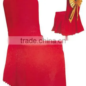 Wholesale Red Wedding Banquet Chair Cover thumbnail-1