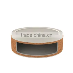Round Wood Trim Side Opening Concrete Storage Container thumbnail-3