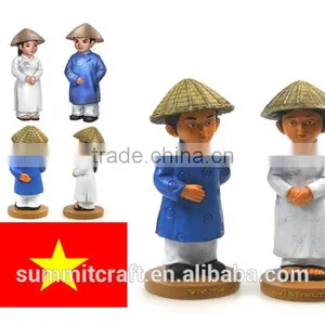 Traditional Vietnamese Fashion Resin Sex Figurine Bobble Head thumbnail-1