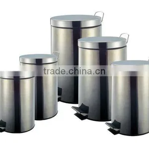 Stainless Steel Pedal Bin Wholesales Houseware Waste Bin Marketing Set of 5 thumbnail-1