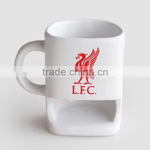 Biscuit Mug Coffee Mug With Cookie Holder,Ceramic With Decal thumbnail-1