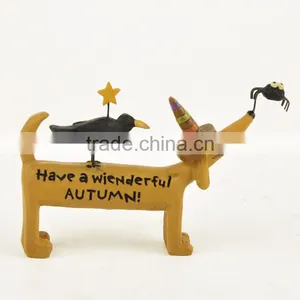 Custom Halloween Party Cute Dressed Dog Statue Supplier thumbnail-5