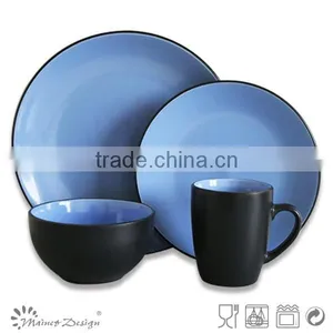 Solid Color Grey Color and White Color Tableware Set thumbnail-6