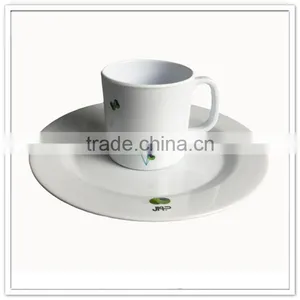 Family Use Girls Pretty Princess Printed Tea Serving Plastic Melamine Kids Cups and Saucer thumbnail-3