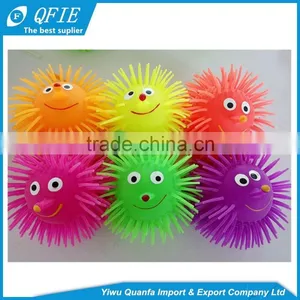 Promotion Cute 2 Inches Hedgehog TPR Light up Stress Puffer Ball Toy for Capsule thumbnail-6