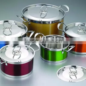 10pcs 16-24cm Stainless Steel High Multi Straight Stock Pot thumbnail-2