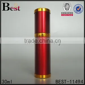 Shanghai Best 30ml Perfume Bottle Red Color Round Shape Perfume Bottle 30ml Cosmetic Perfume Bottle 30ml Spray thumbnail-2