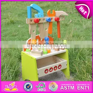 2017 New Products Preschool Toy Wooden Kids Tool Bench W03D030 thumbnail-3