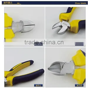 2015 Forged Pearl Nickel Steel Polishing Diagonal Nose Pliers 8" thumbnail-4