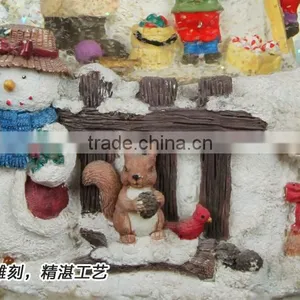 Resin Christmas Snow Globe Musical Snow Globe for Christmas Decoration thumbnail-3
