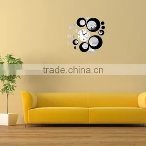 Latest Decorative Wall Mirror Clock Sticker for Home Decoration, Clockwall Stickers,sitting Room Fashion Mirror Wall Stickers thumbnail-2